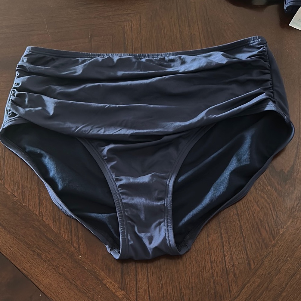 Kona Sol Dark Blue Bikini Swim Bottom